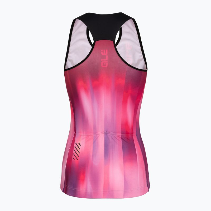 Radtrikot Damen Alé Crazy TT pink combo 7