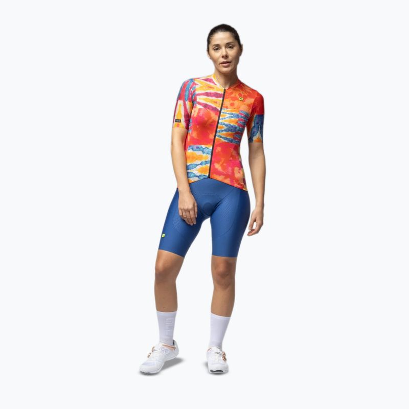 Radtrikot Damen Alé Clorofilla orange combo 2