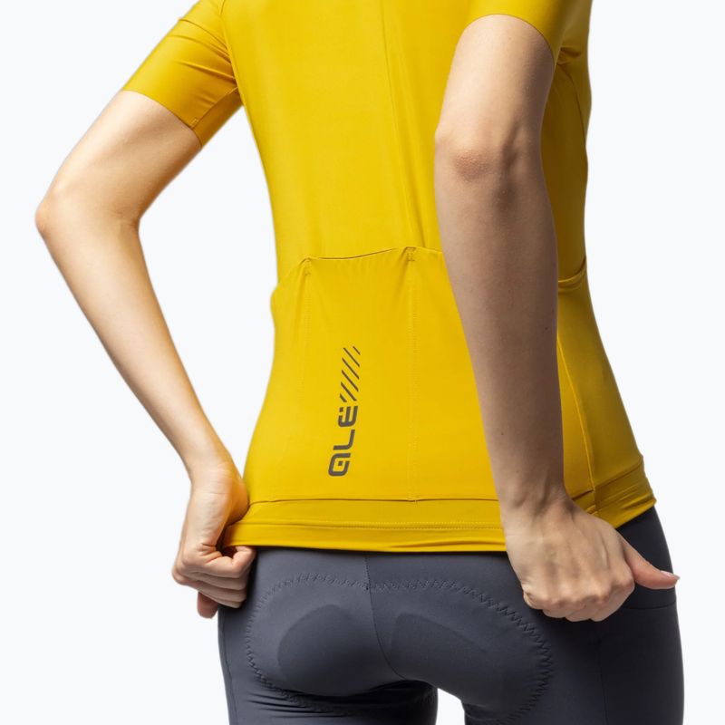 Damen-Fahrradtrikot Alé Color Block Off Road ginger 5