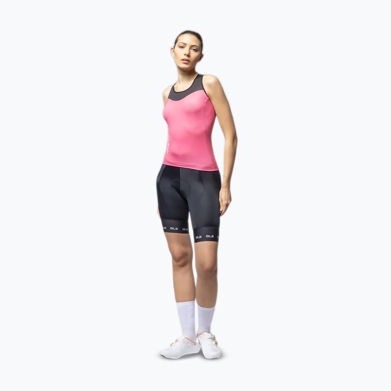 Damen-Fahrradtrikot Alé Color Block TT flamingo pink 2