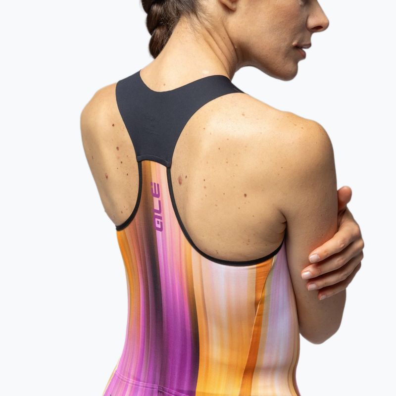 Damen-Fahrradtrikot Alé Crazy TT orange combo 5