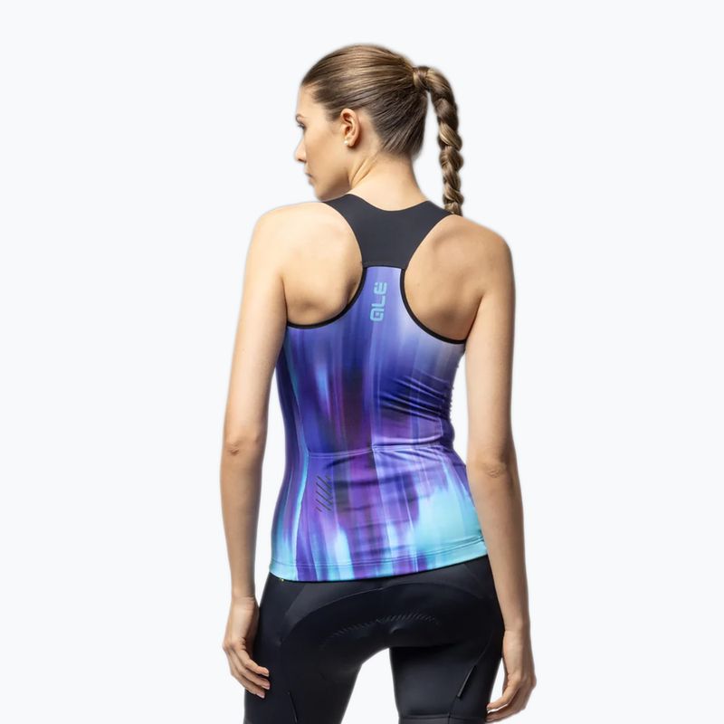 Radtrikot Damen Alé Crazy TT blue combo 3