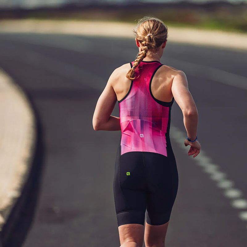 Damen-Triathlonanzug Alé Crazy pink combo 7
