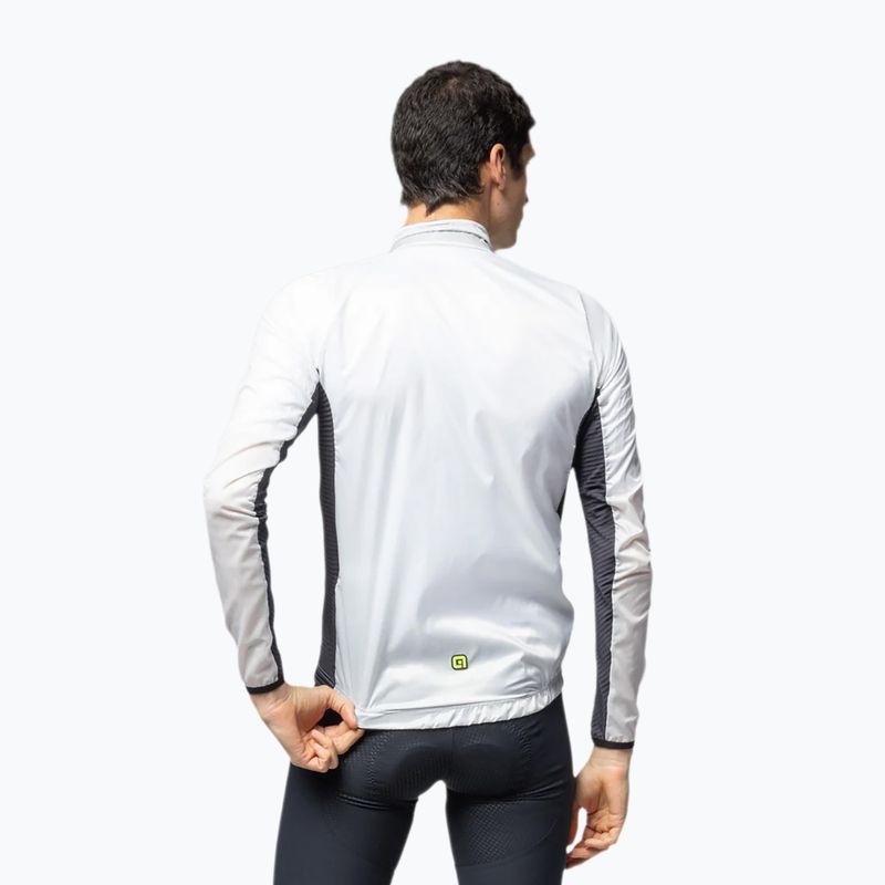 Herren-Fahrradjacke Alé Light Pack 2.0 white 3