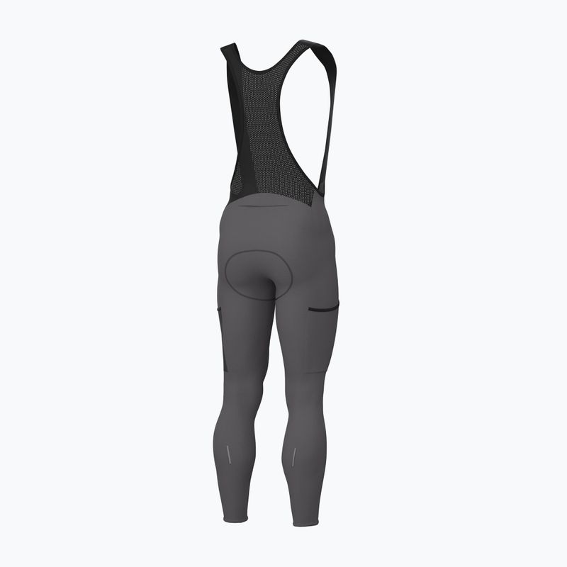 Herren-Radhose Alé Stones Cargo 2.0 Bibtights acciaio/steel 2