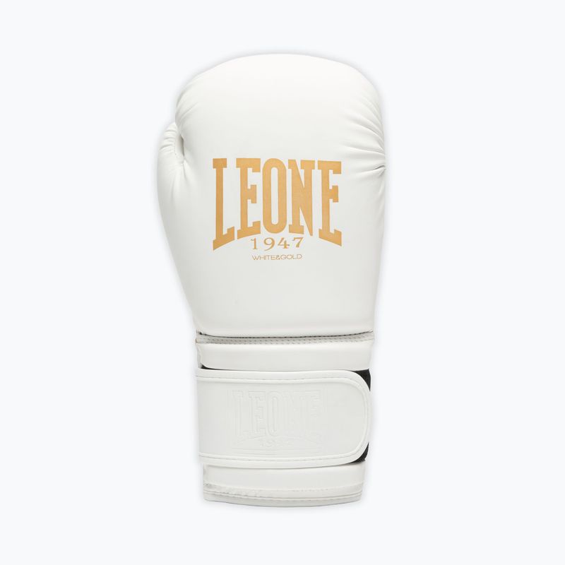 Boxhandschuhe LEONE 1947 Idol white/gold 3