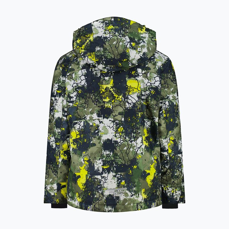 Kinder-Skijacke CMP 39W1924 olive/acido 2