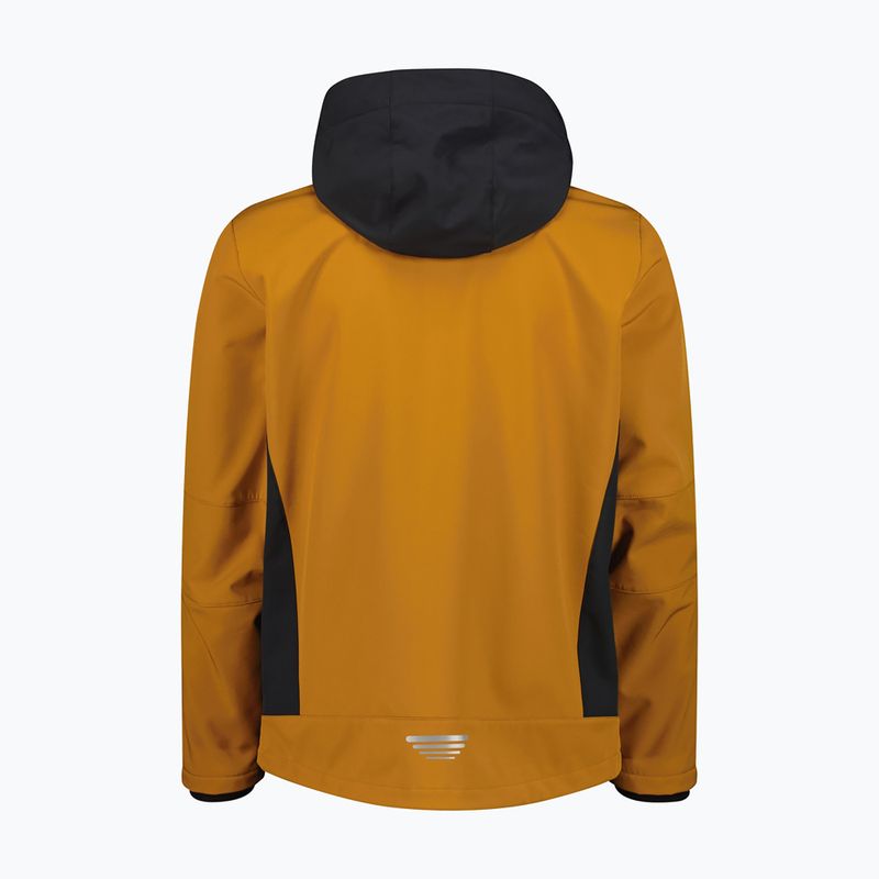 Softshell-Jacke für Herren CMP 3A01787N Zip Hood caramel/antracite 2