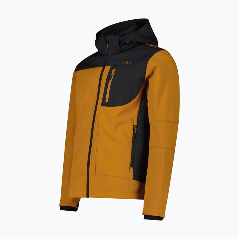 Softshell-Jacke für Herren CMP 3A01787N Zip Hood caramel/antracite 3