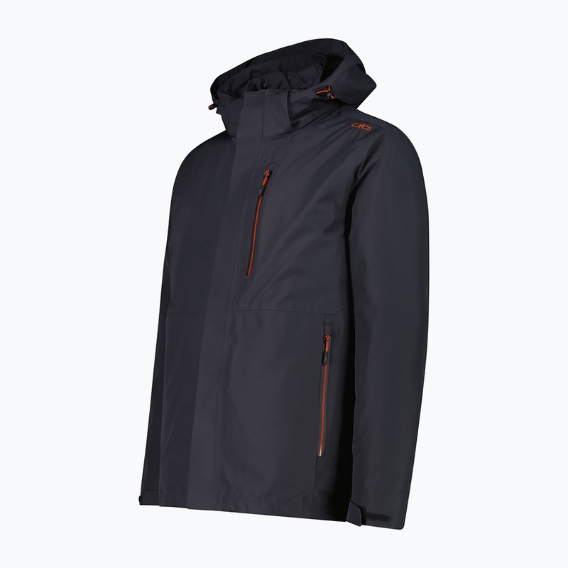 Gefütterte Herrenjacke CMP 36Z2257D Zip Hood Detachable Inn antracite 3