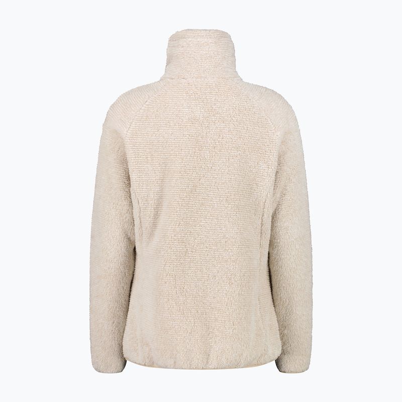 Fleecejacke für Damen CMP 36P2506 bianco gesso/kaky 2
