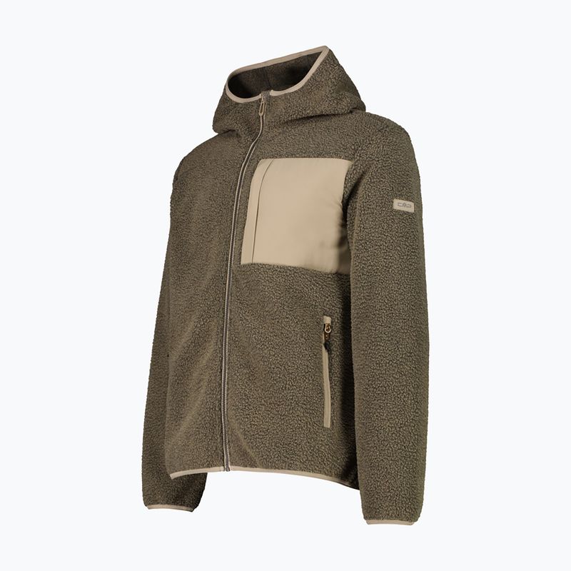 Gefütterter Herrenmantel CMP 36K2247 Fix Hood Parka teak mel 3