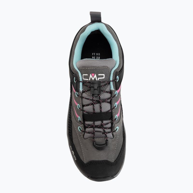 Kinder-Trekkingschuhe CMP Rigel 2.0 Low Waterproof grey/acquarius/pink fluo 5