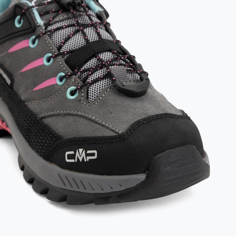 Kinder-Trekkingschuhe CMP Rigel 2.0 Low Waterproof grey/acquarius/pink fluo 7
