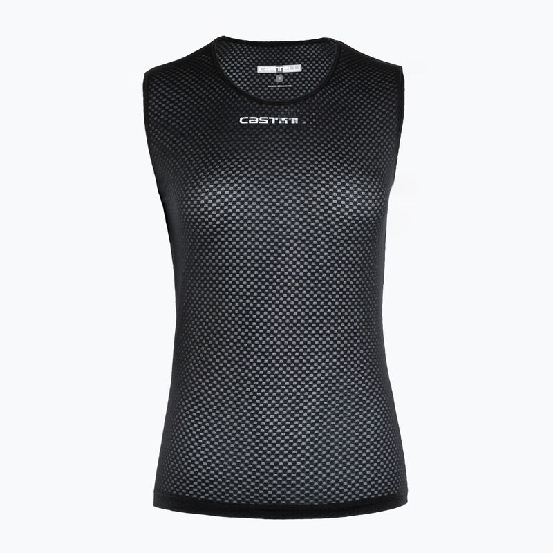 Damen Radfahren Sweatshirt Castelli Pro Mesh ärmellos schwarz