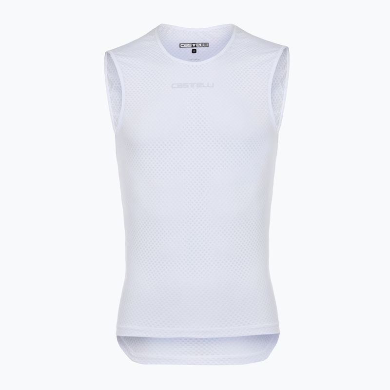 Herren Radtrikot Castelli Pro Mesh 2.0 Ärmellos weiß