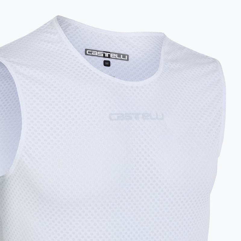 Herren Radtrikot Castelli Pro Mesh 2.0 Ärmellos weiß 3