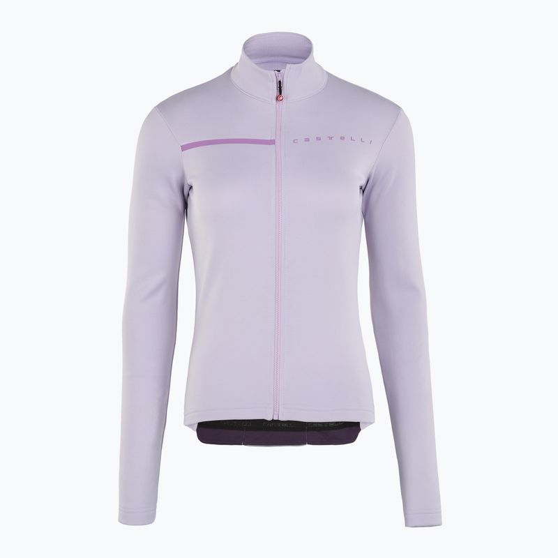 Damen Radfahren Sweatshirt Castelli Sinergia 2 Jersey FZ W lila Nebel / lila Tau