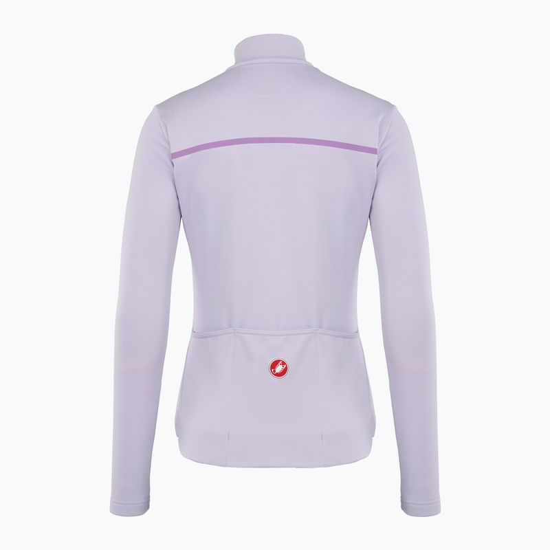 Damen Radfahren Sweatshirt Castelli Sinergia 2 Jersey FZ W lila Nebel / lila Tau 2