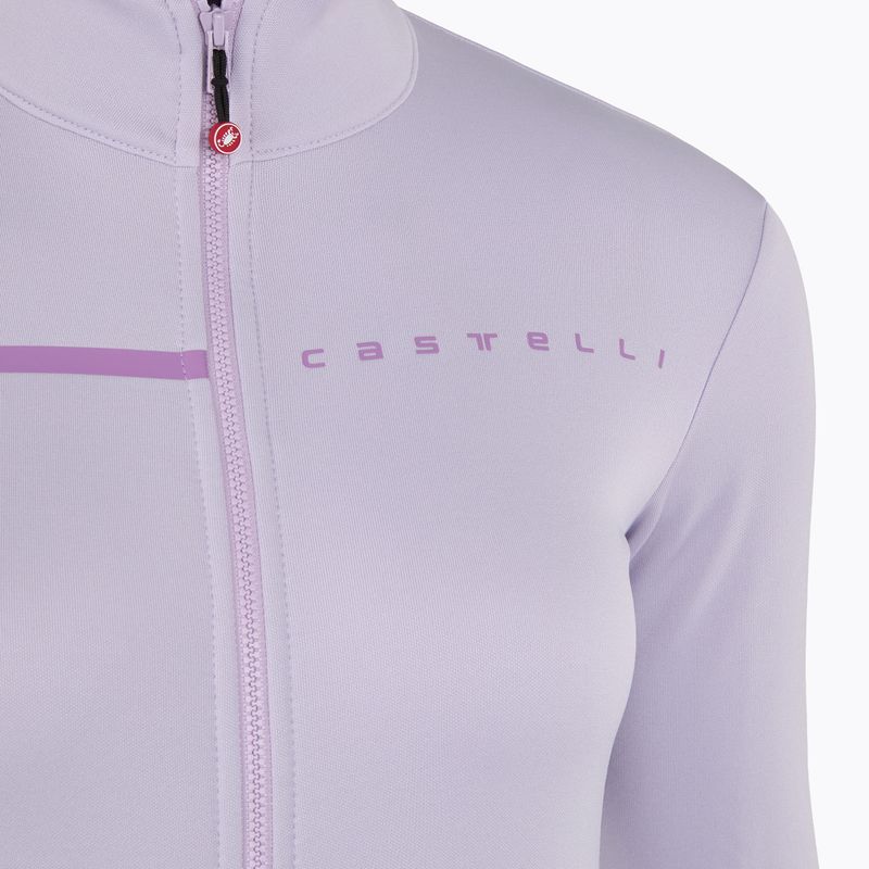 Damen Radfahren Sweatshirt Castelli Sinergia 2 Jersey FZ W lila Nebel / lila Tau 3
