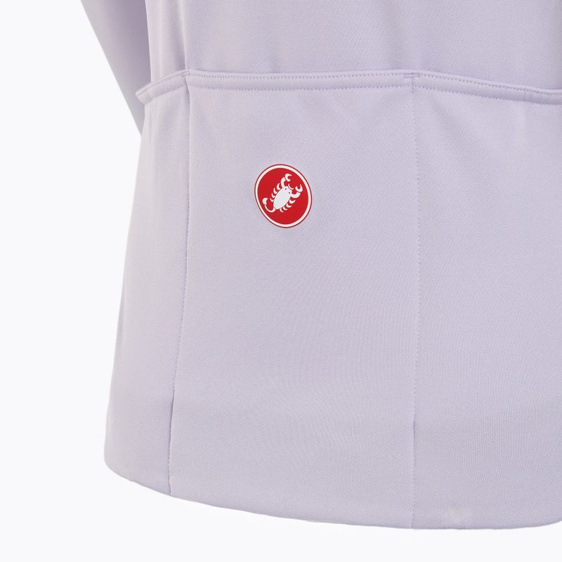 Damen Radfahren Sweatshirt Castelli Sinergia 2 Jersey FZ W lila Nebel / lila Tau 4