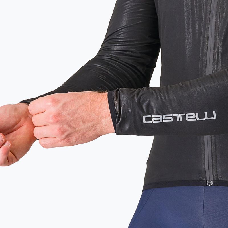 Fahrradjacke Herren Castelli Squall Shell light black/silver gray 5