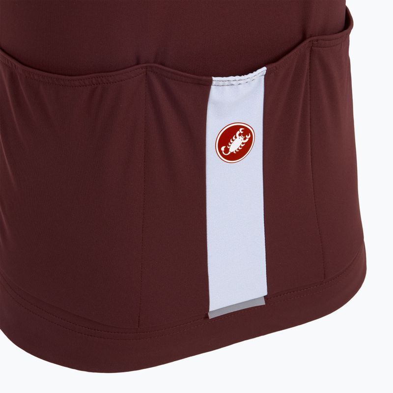 Castelli Prologo Lite Herren Radtrikot tief bordeaux/silbergrau 4