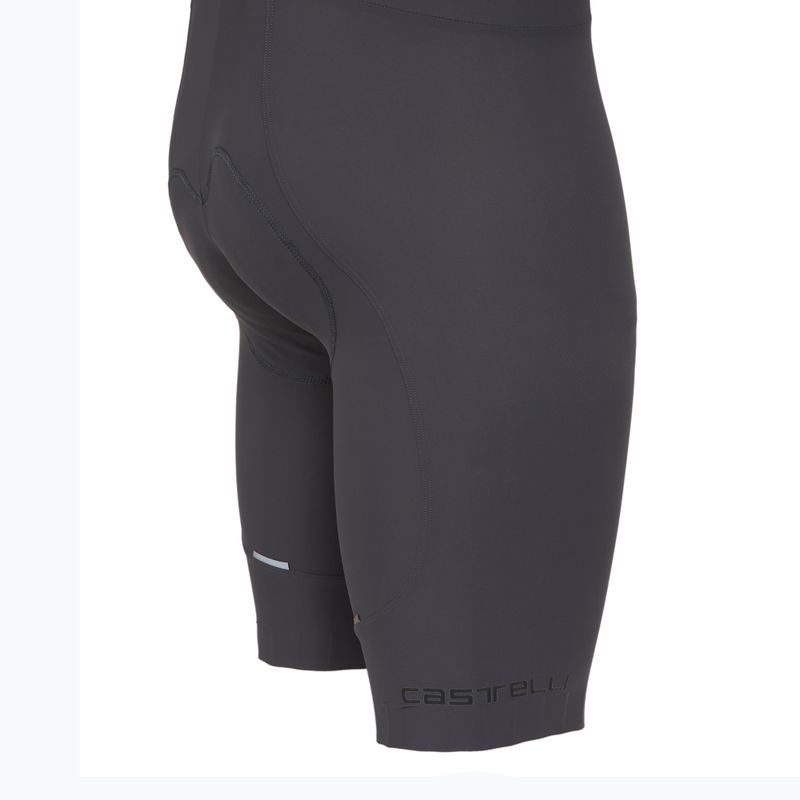 Herren Castelli Espresso rauchgraue Radlerhosen 4