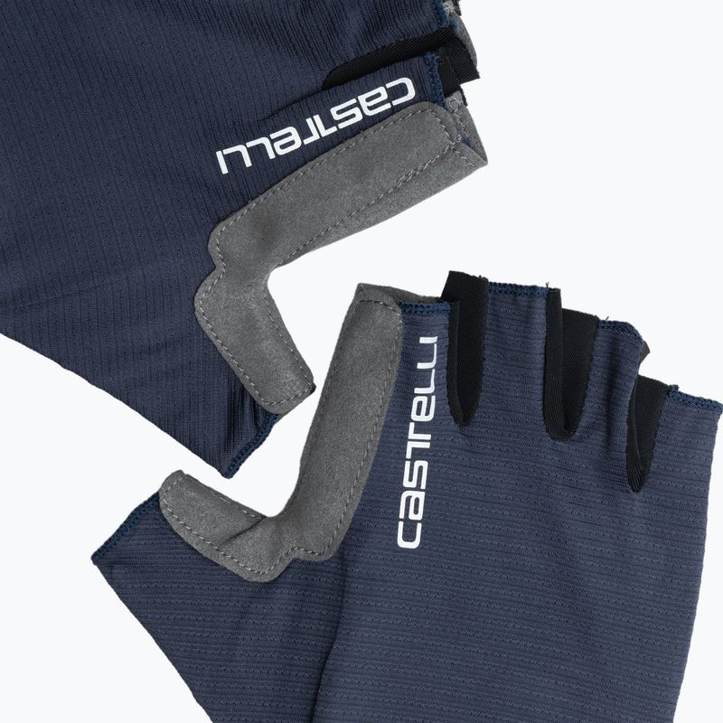 Herren Castelli Espresso belgisch blau Fahrradhandschuhe 3