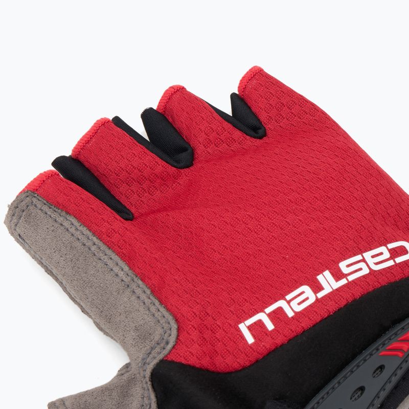 Herren Castelli Entrata V reich rot Fahrradhandschuhe 6