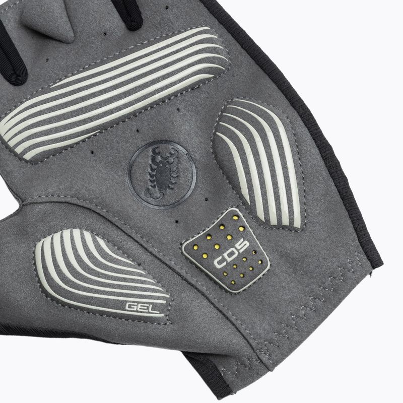 Herren Castelli Espresso leichte schwarze Fahrradhandschuhe 5