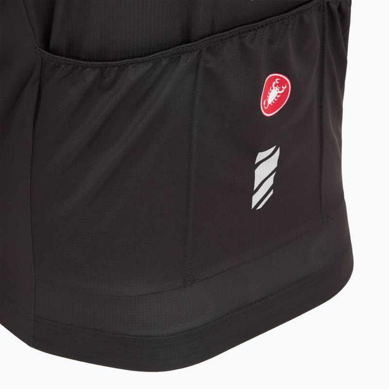Herren Castelli Unlimited Entrata 3 leichtes schwarzes Fahrradtrikot 5