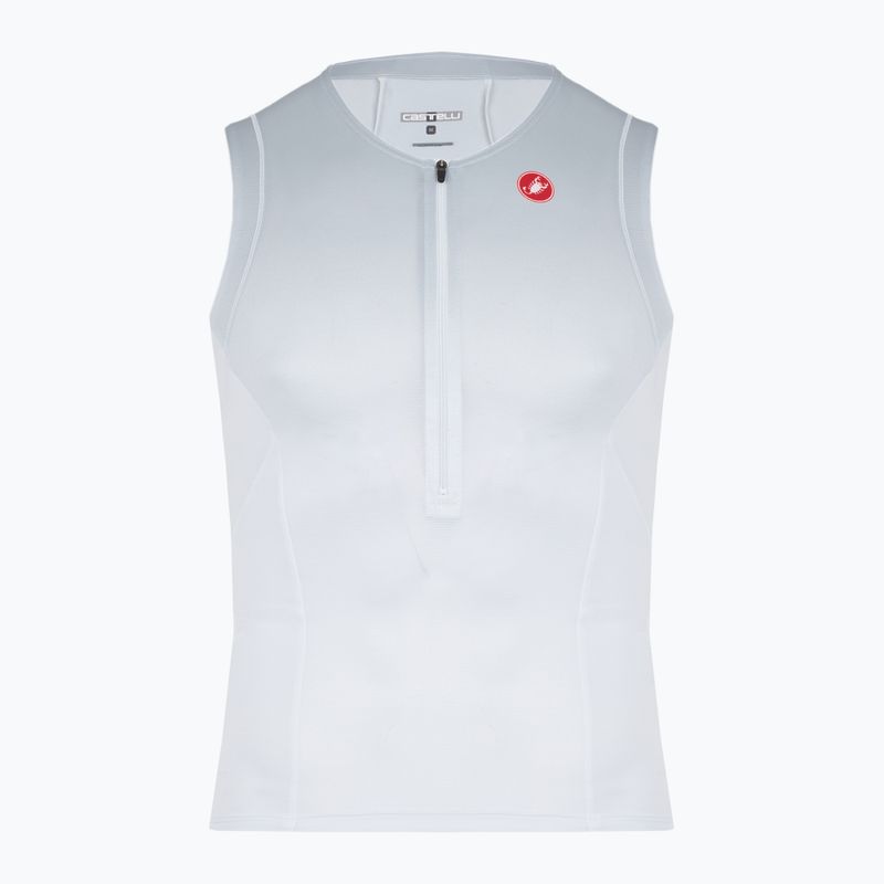 Herren Castelli Free Speed 3 weiß/silbergrau Fahrradtrikot