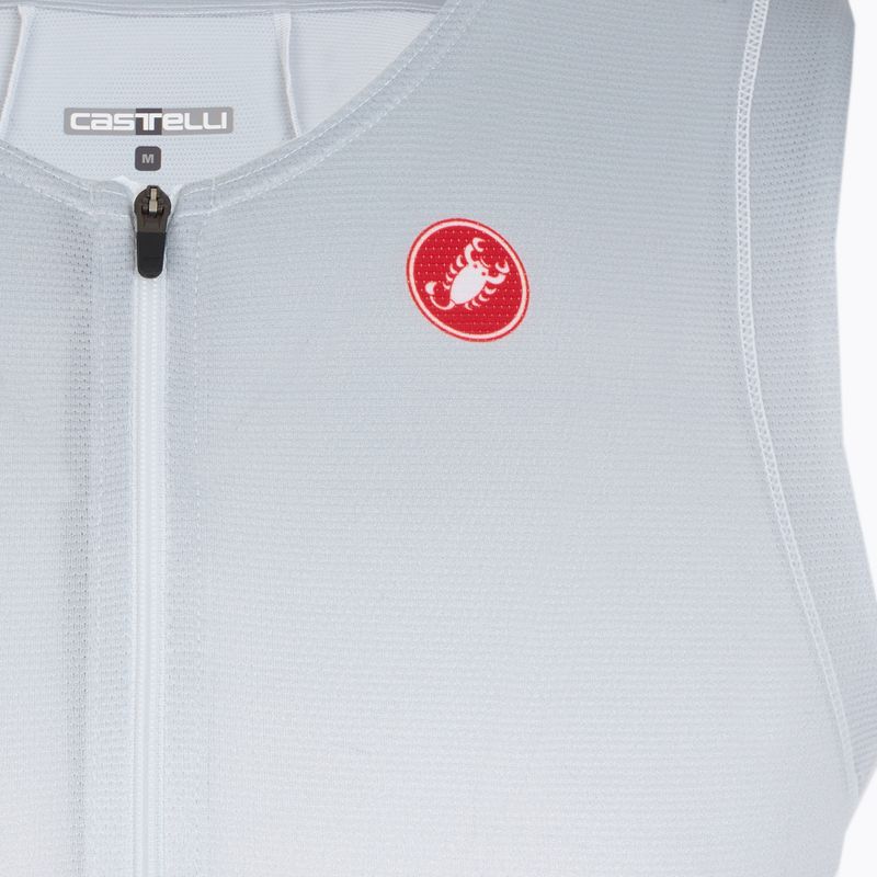Herren Castelli Free Speed 3 weiß/silbergrau Fahrradtrikot 3