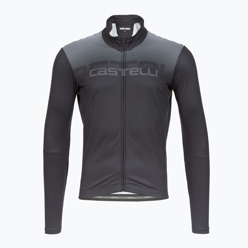 Fahrrad Longsleeve Herren Castelli Apice Thermal dark gray/smoky gray/silver gray