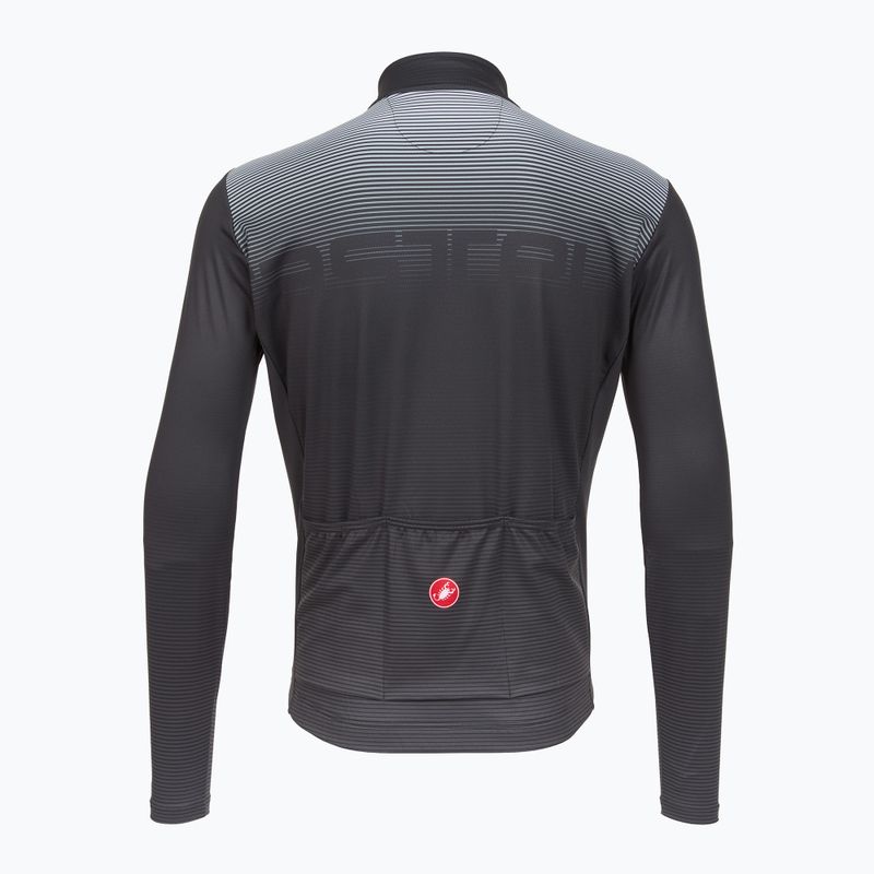 Fahrrad Longsleeve Herren Castelli Apice Thermal dark gray/smoky gray/silver gray 2