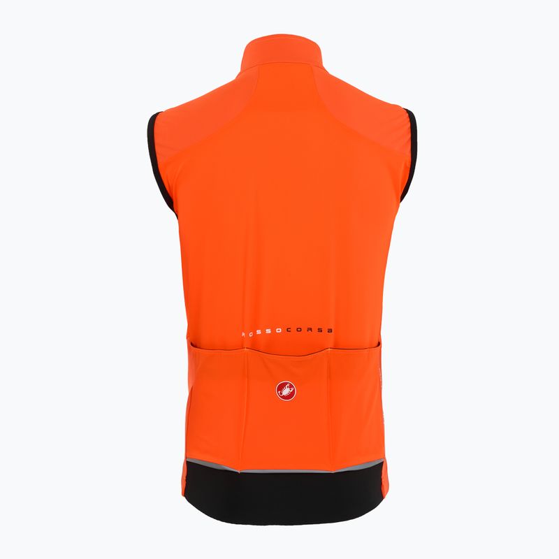 Fahrradweste Herren Castelli Perfetto Air brilliant orange 2