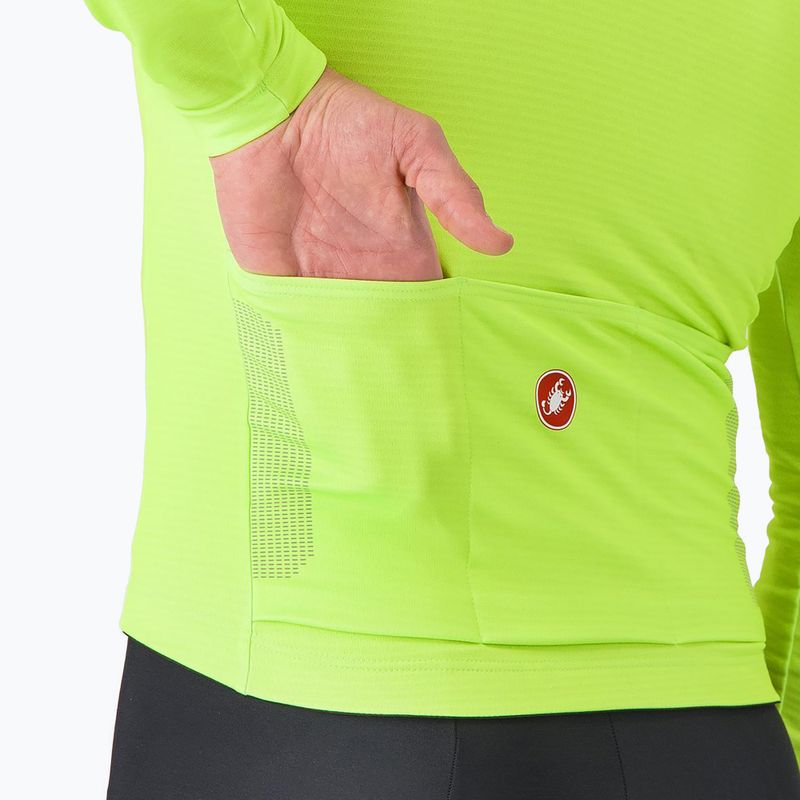 Fahrrad Longsleeve Herren Castelli Puro 4 electric lime 4