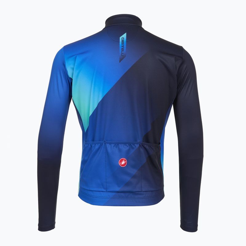 Fahrrad Longsleeve Herren Castelli Amplify Thermal belgian blue/azzurro italia/pool blue 2