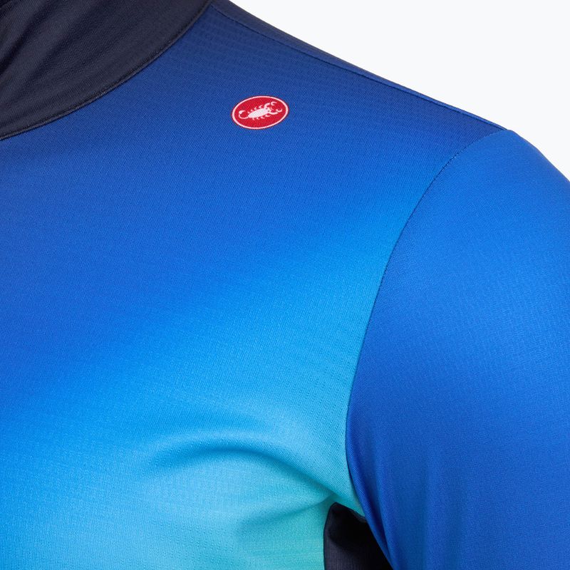 Fahrrad Longsleeve Herren Castelli Amplify Thermal belgian blue/azzurro italia/pool blue 4