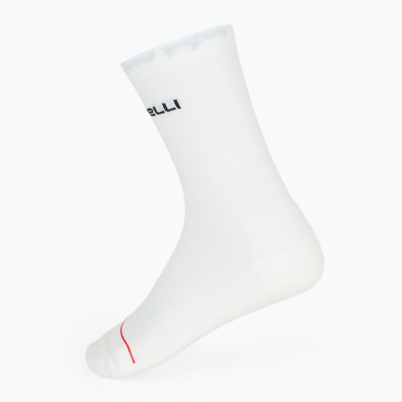 Socken Damen Castelli Diciotto Soft Merino W white 2