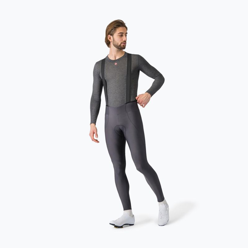 Herren-Radlongsleeve Castelli Medio Base Layer melange gray 2
