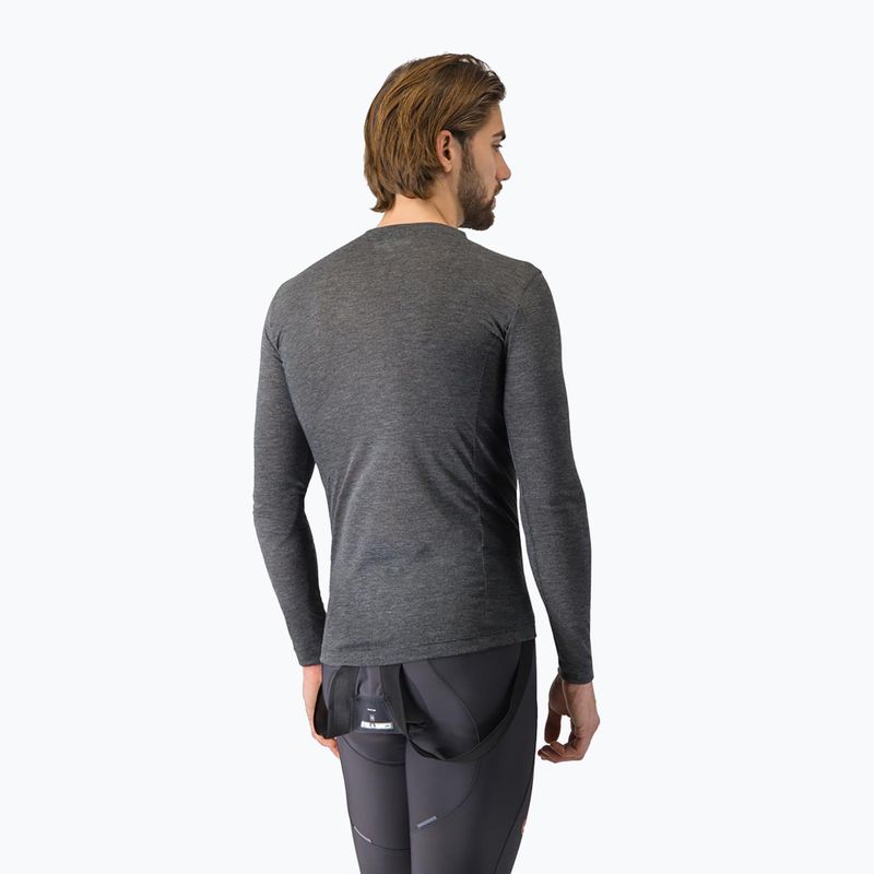 Herren-Radlongsleeve Castelli Medio Base Layer melange gray 3
