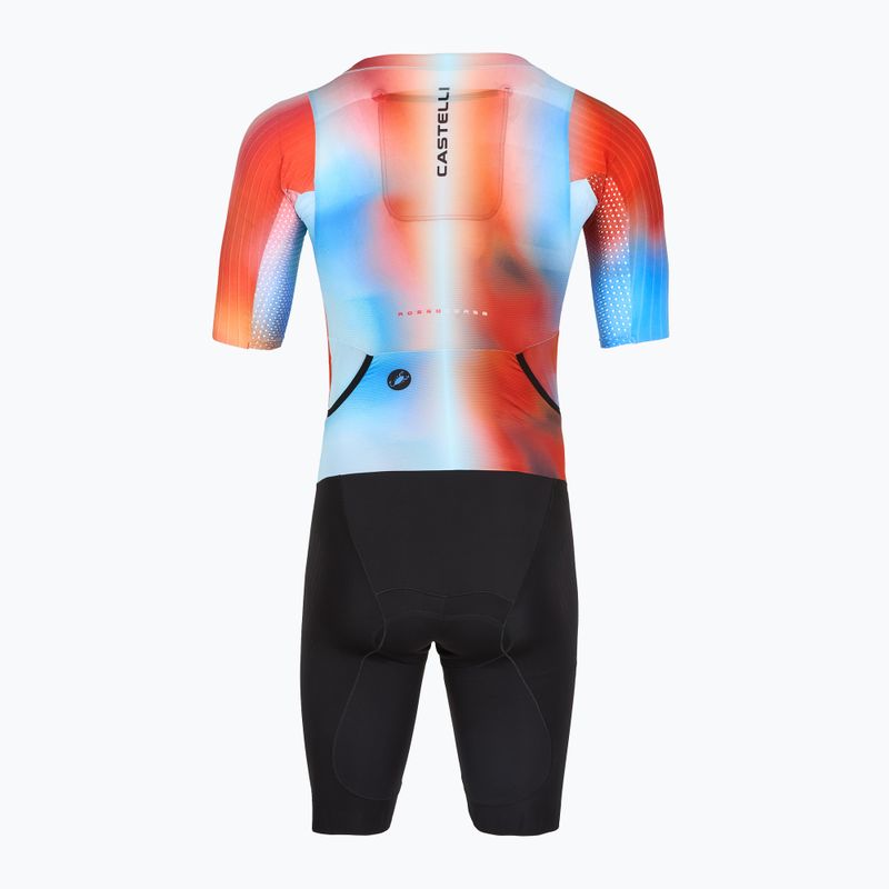 Radsport-Anzug Herren Castelli Free Sanremo 3 paprika/winter sky/black 2