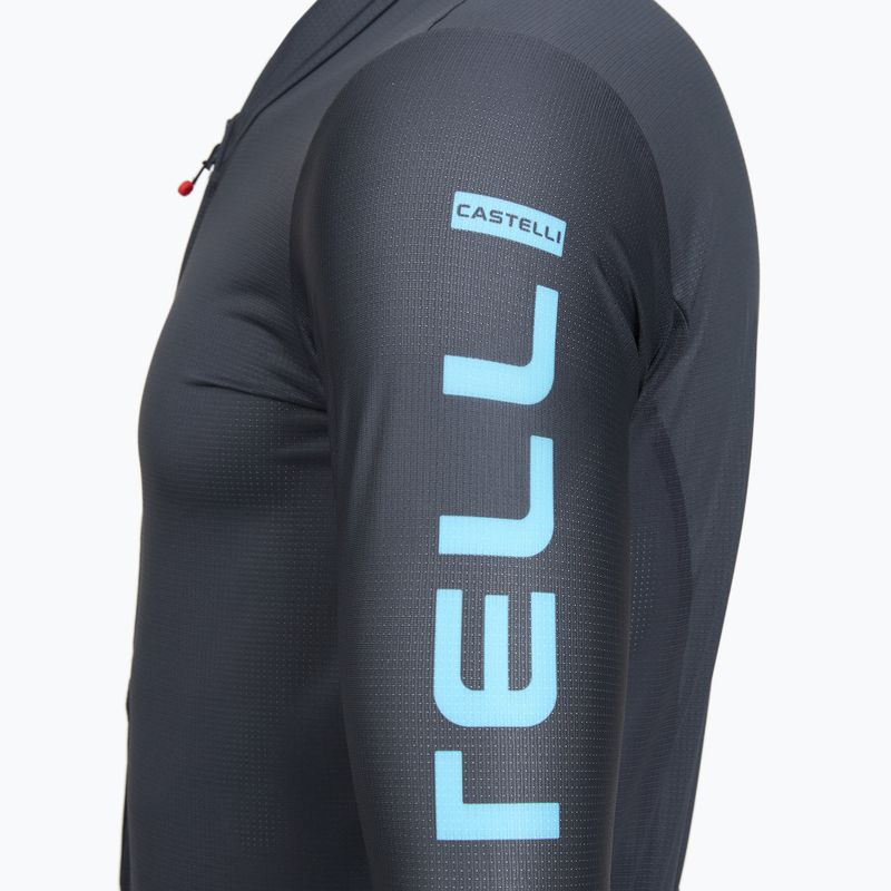 Radtrikot Herren Castelli Entrata Apex twilight blue/neon cobalt 3