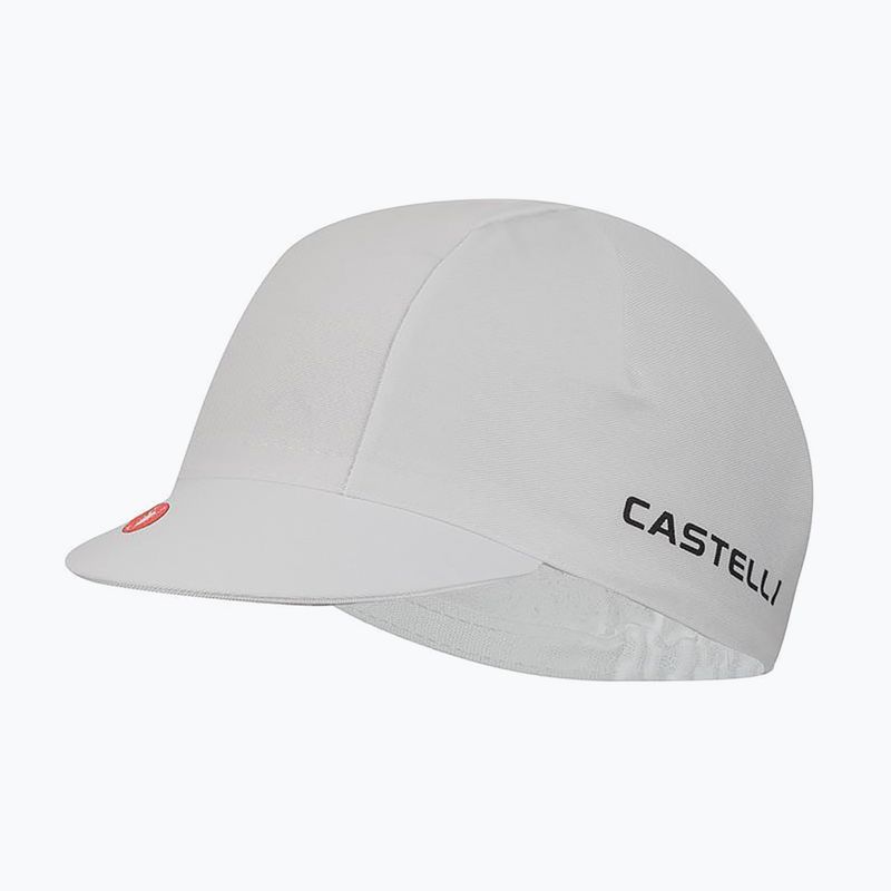 Fahrradmütze Castelli Logo white