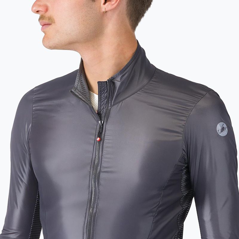Herren Fahrradjacke Castelli Aria Shell 2 silver gray/dark gray 3