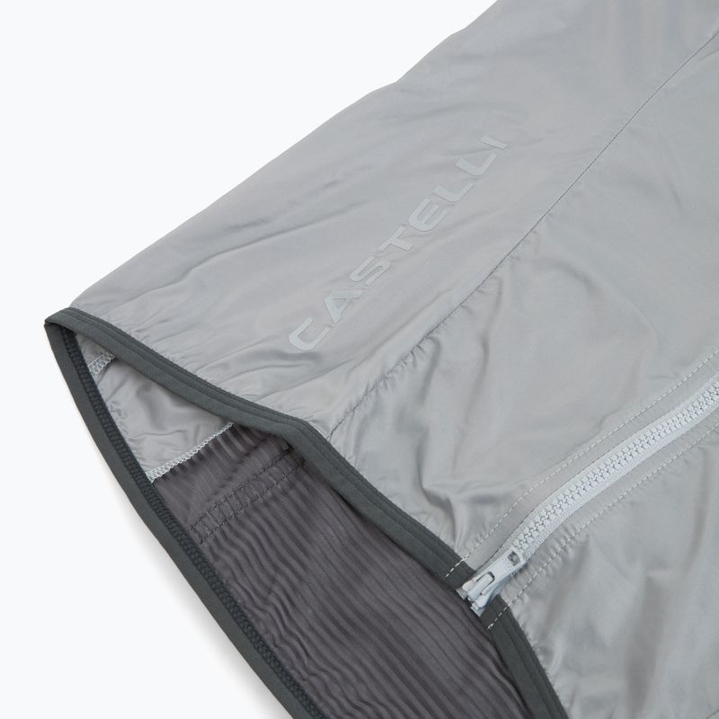 Fahrradweste Damen Castelli Aria Shell 2 silver gray 3