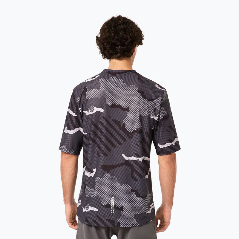 Herren Oakley Ride Free schwarzer Streifen/Grip Camo Fahrradtrikot 3