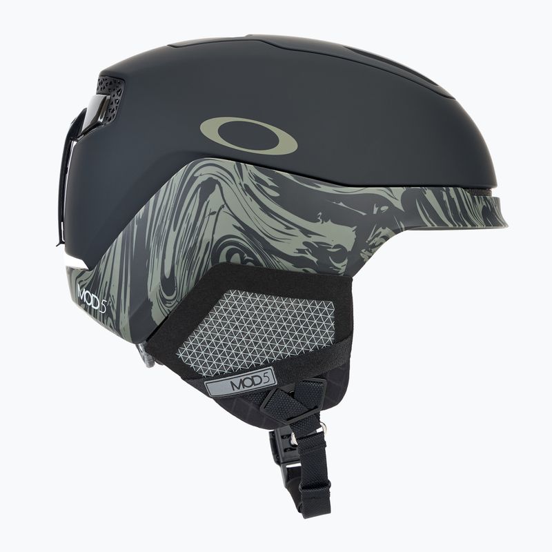 Oakley Mod5 mattschwarz/dunkle Bürste Wirbel Skihelm 4